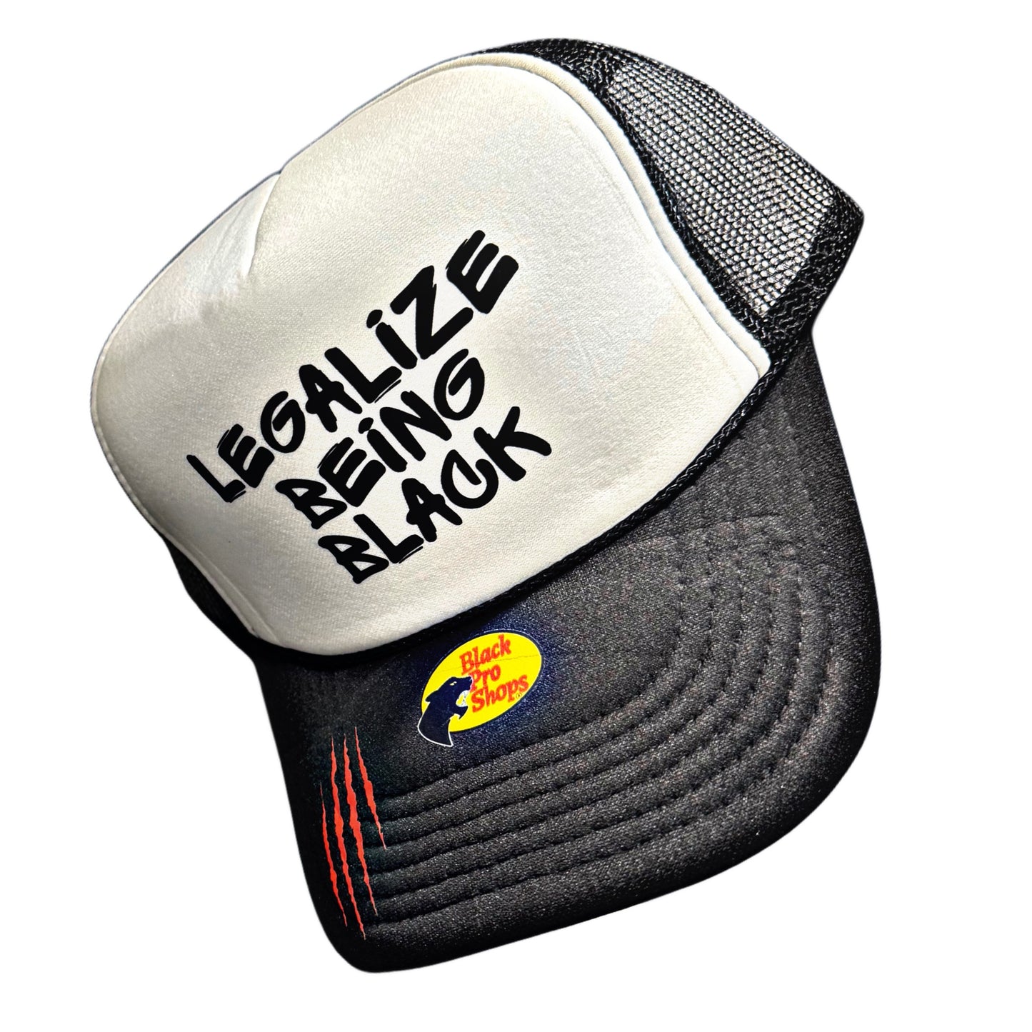 Legalize Being Black Trucker Hat | Black Pro Shops™