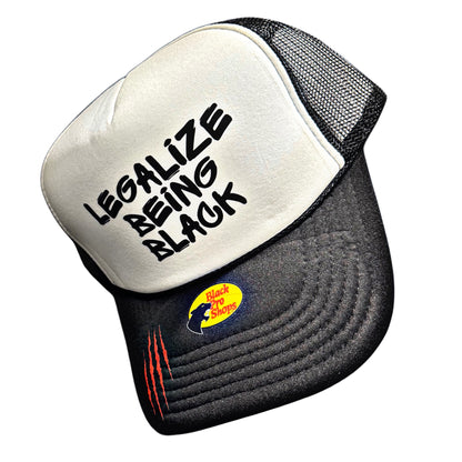 Legalize Being Black Trucker Hat | Black Pro Shops™