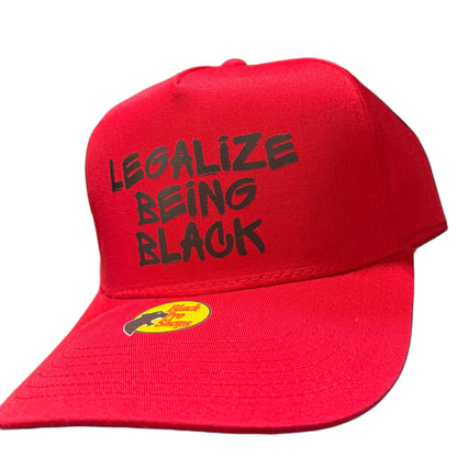 Legalize Being Black Trucker Hat | Black Pro Shops™ – Red Edition