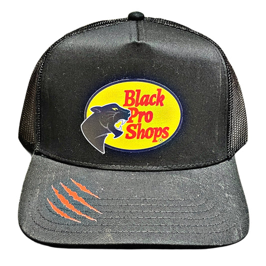 Black Pro Shops™ Trucker Hat | Panther Claw Edition