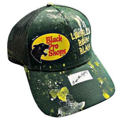 Legalize Being Black x Black Pro Shops™ Trucker Hat | One-of-One Custom Design