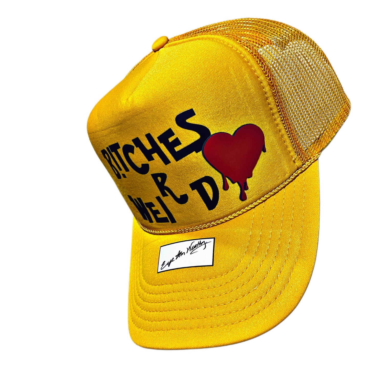 B!tches-R-Weird™ Trucker Hat – Yellow Edition